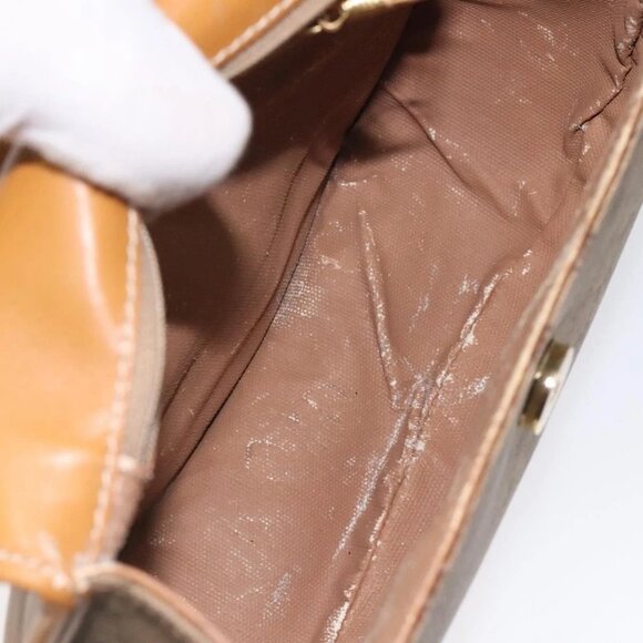 GUCCI Micro GG Supreme Shoulder Bag PVC Beige Gold 007 58 0074 Auth SW968 - Picture 10 of 16